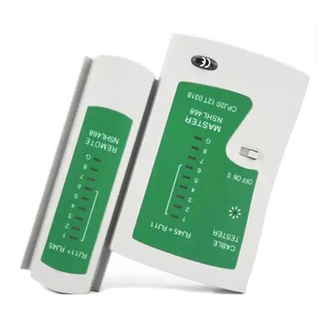 Многофункциональный сетевой инструмента тестирования RJ45/RJ11 кабель Белый