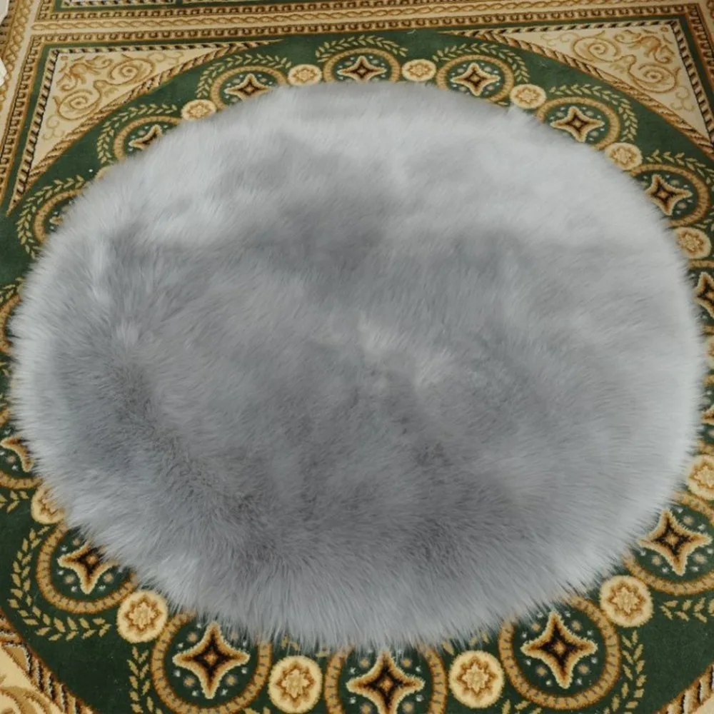 40*40 см мягкий коврик из искусственной овчины для стула спальни искусственная