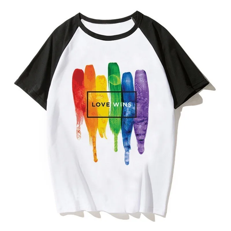 

Summer Gay Pride Shirt Lesbian Rainbow Lgbt Tshirt Print T-shirt Man Women Casual Tee T Shirt Unisex Clothing Love Is Love Lgbt