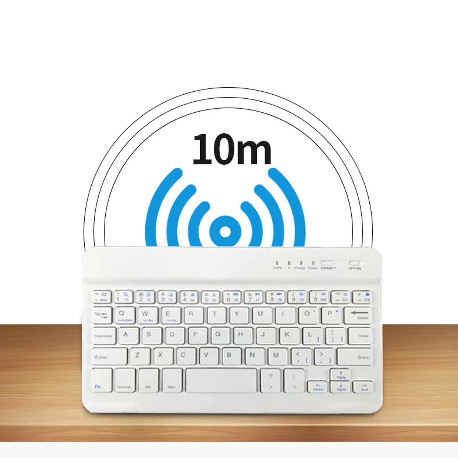 Беспроводная клавиатура Vococal Bluetooth 8 дюймов ультра тонкая портативная для