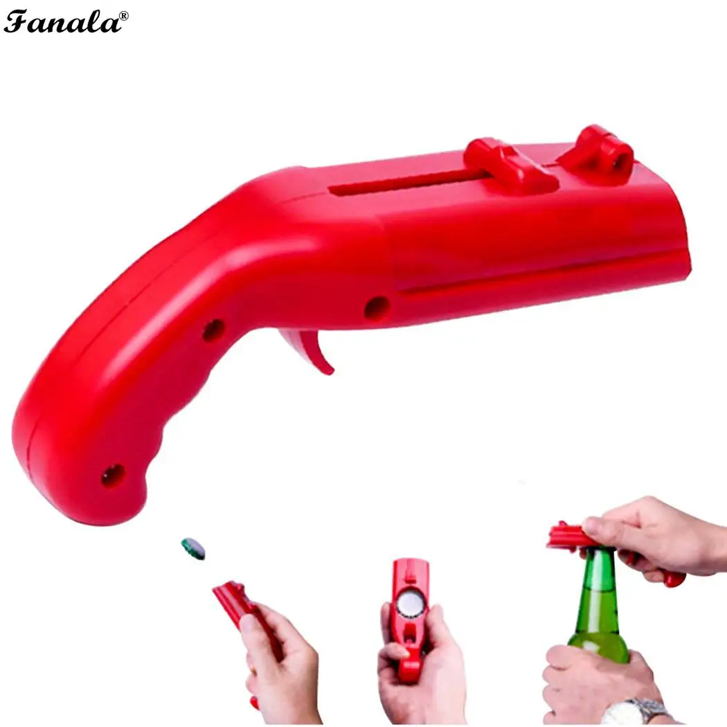 Creative Portable Beer Bottle Opener Cap Launcher Ejector Kitchen Bar Red Blue Tool | Дом и сад