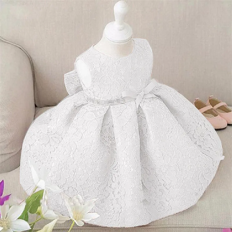 2019 Brand New Baby Girls Party Lace Tulle Flower Gown Fancy Bridesmaid Dress Sundress Girl Little Princess Tutu |