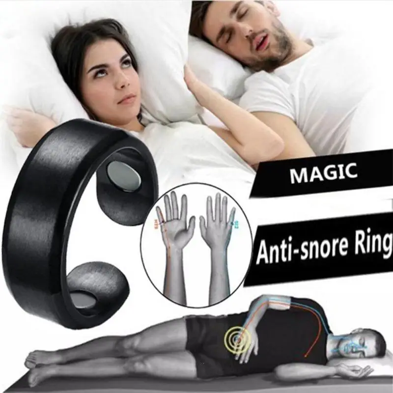 Newly Acupressure Anti Snore Ring Titanium Alloy Treatment Reflexology Snoring Apnea Sleeping Device Promotion Price U0 | Красота и