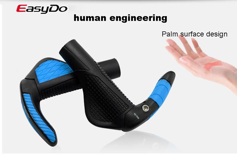 Lock On Bike Bicycle Grips Easydo Ergonomic Soft Comfortable MTB Handlebar Fiberglass Bar End Top Quality | Спорт и развлечения