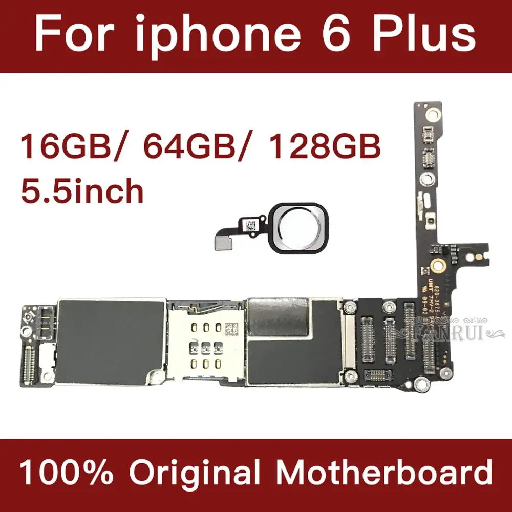 Для iPhone 6 Plus 5 дюймов материнская плата разблокированная с Touch ID