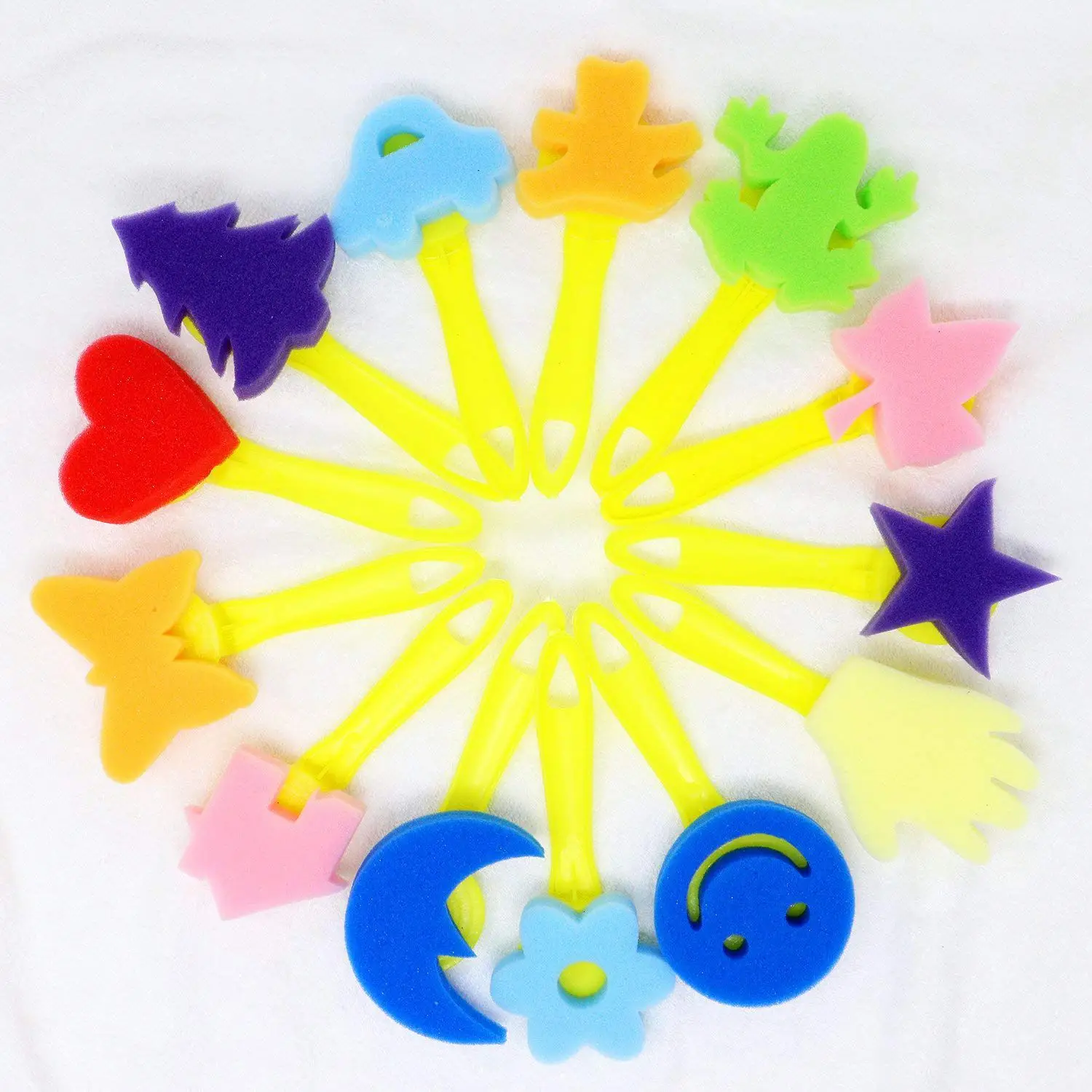 

30pcs Children Sponge Paint Brushes Drawing Tools for Children Early Painting Arts Crafts DIY