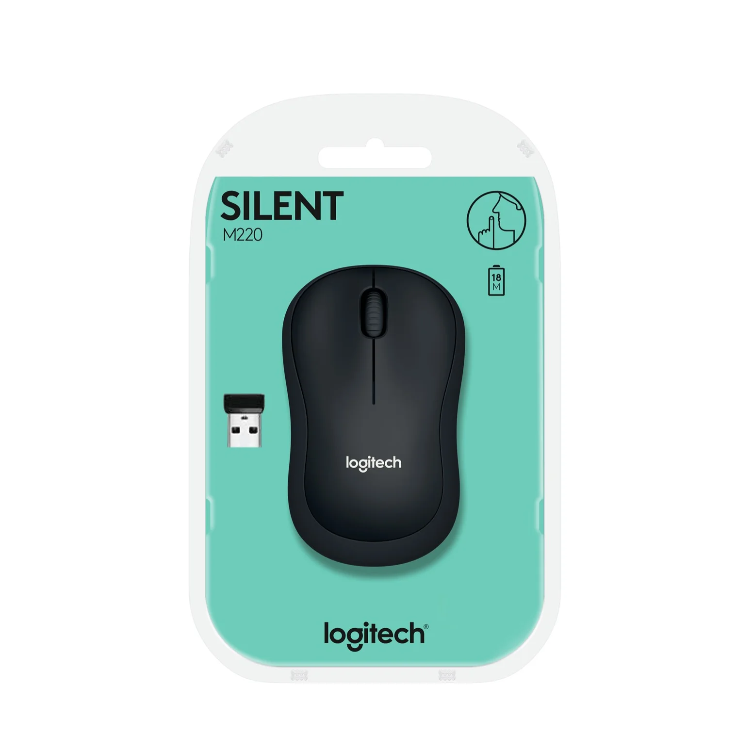 Logitech M220 Мышь симметричная оптический RF Беспроводной 1000 Точек на дюйм 75 2g темно