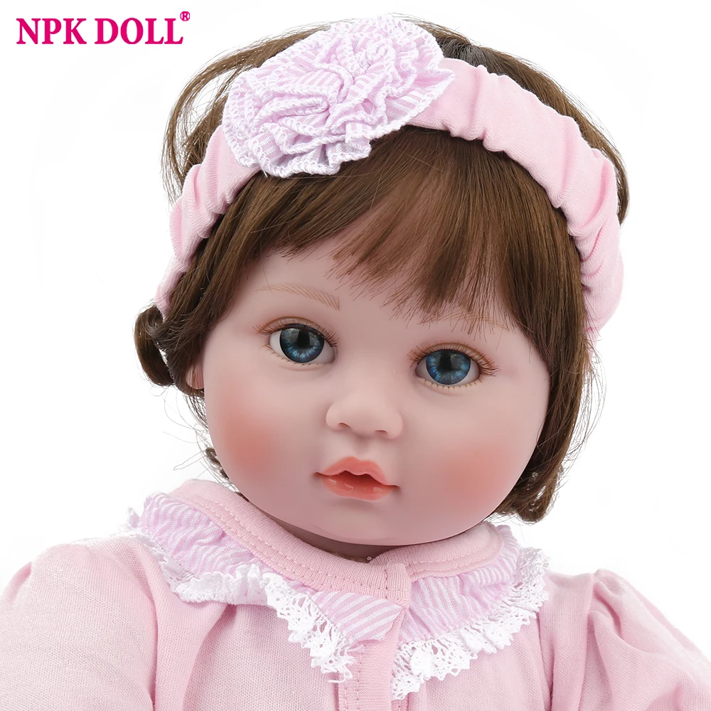 Куклы Новорожденные NPKDOLL 22 дюйма розовая одежда игрушки для девочек милые