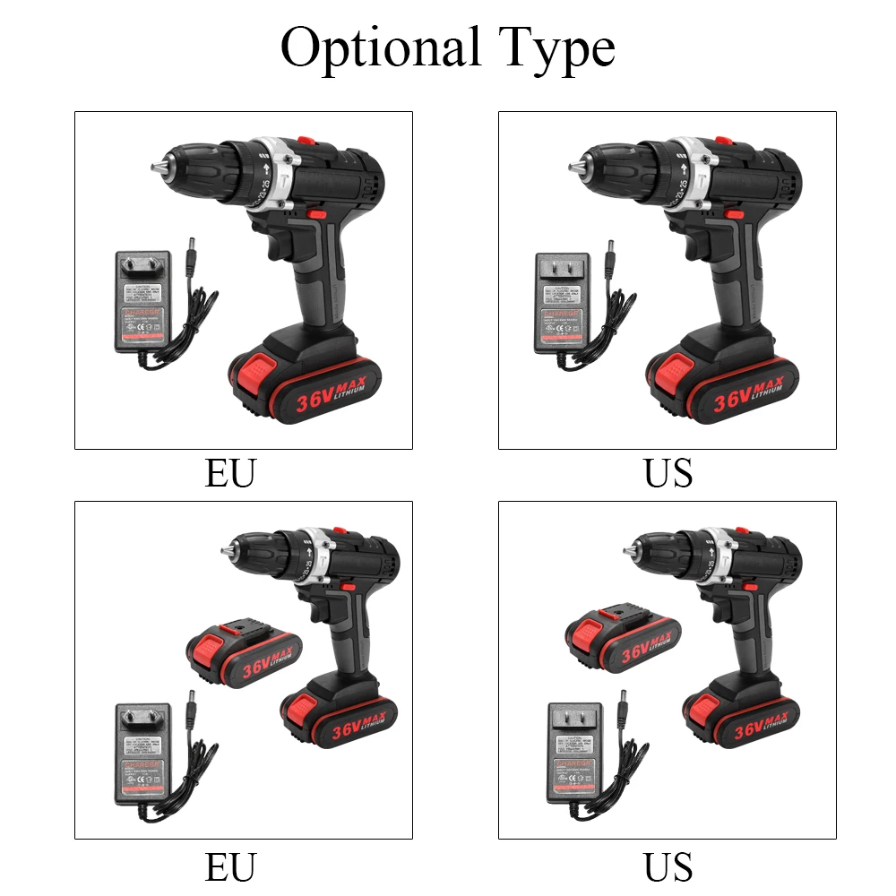 Мощная Электрическая отвертка беспроводная перезаряжаемая ручная дрель