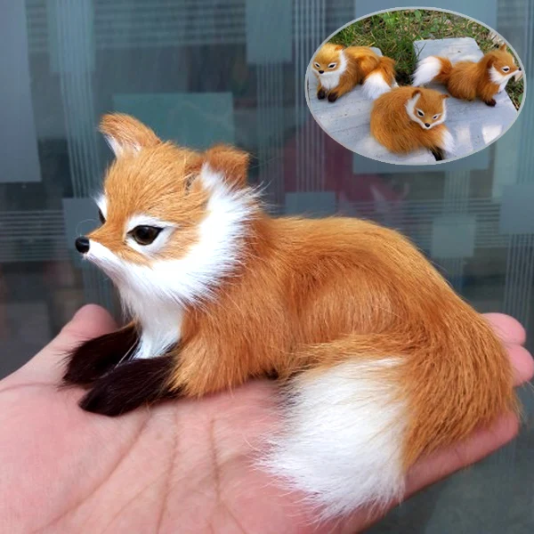 

1 шт. Имитация животных лисы плюшевая игрушка кукла фотография для детей подарок на день рождения AN88