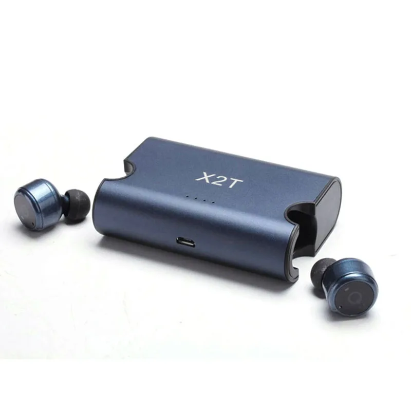 X2T новые настоящие беспроводные наушники Близнецы Bluetooth гарнитура стерео с 1500 мАч