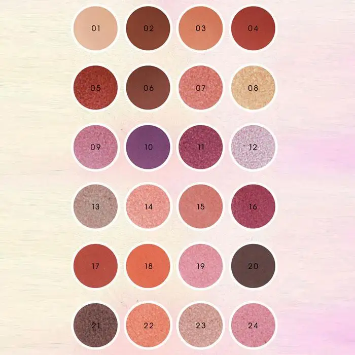 Professional 24 colors Matte Color Pigments Make Up Eye Shadow Glitter Waterproof Makeup Eyeshadow Palette |