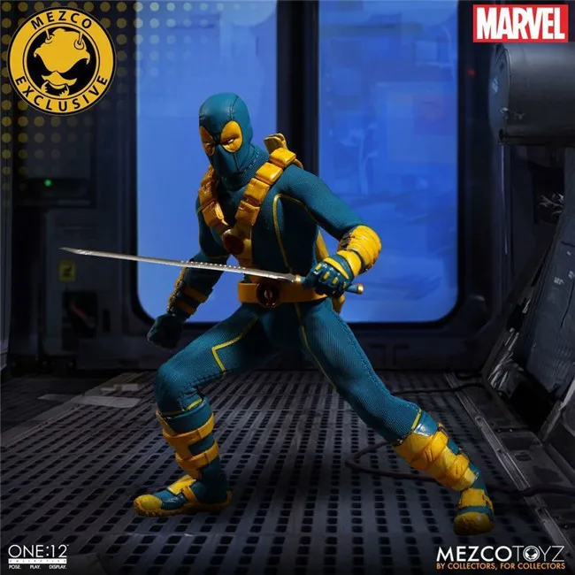 Красивая система комикс Mezco Toyz 6 дюймов простонародье Die отцовство синий Фонд MARVEL X
