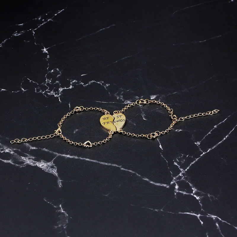 Браслет с надписью Good Friend Best Friends Heart shaped riendship Boudoir Conciselovers Набор браслетов|Именные
