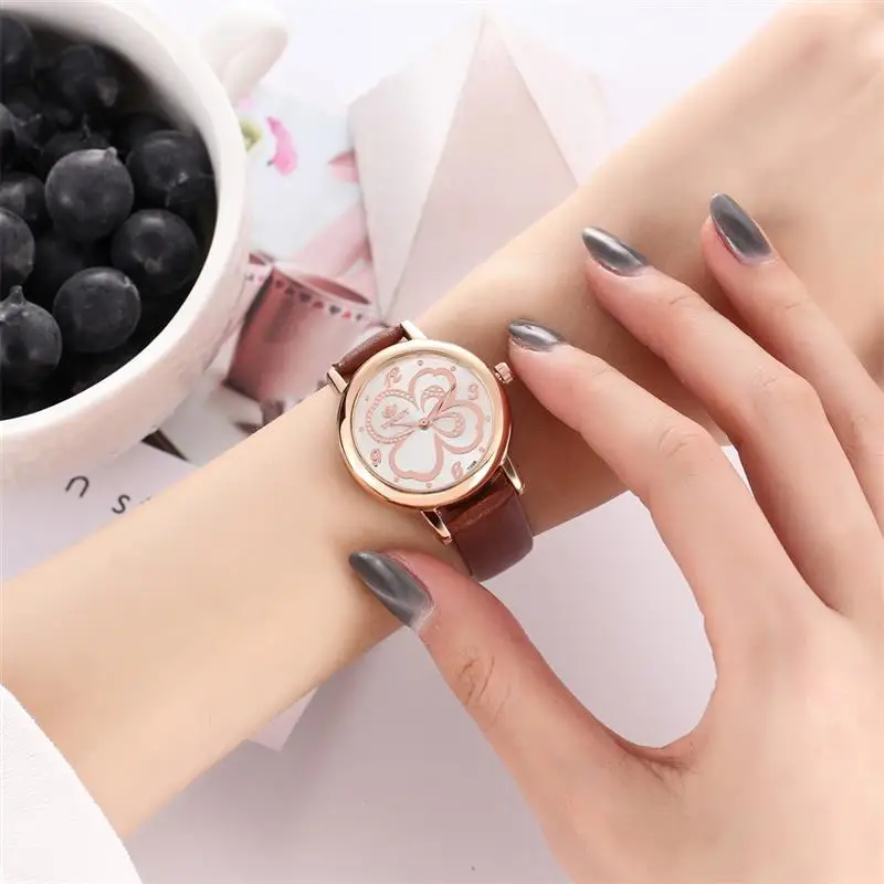 Reloj Mujer женские часы с кожаным ремешком классические Аналоговые кварцевые