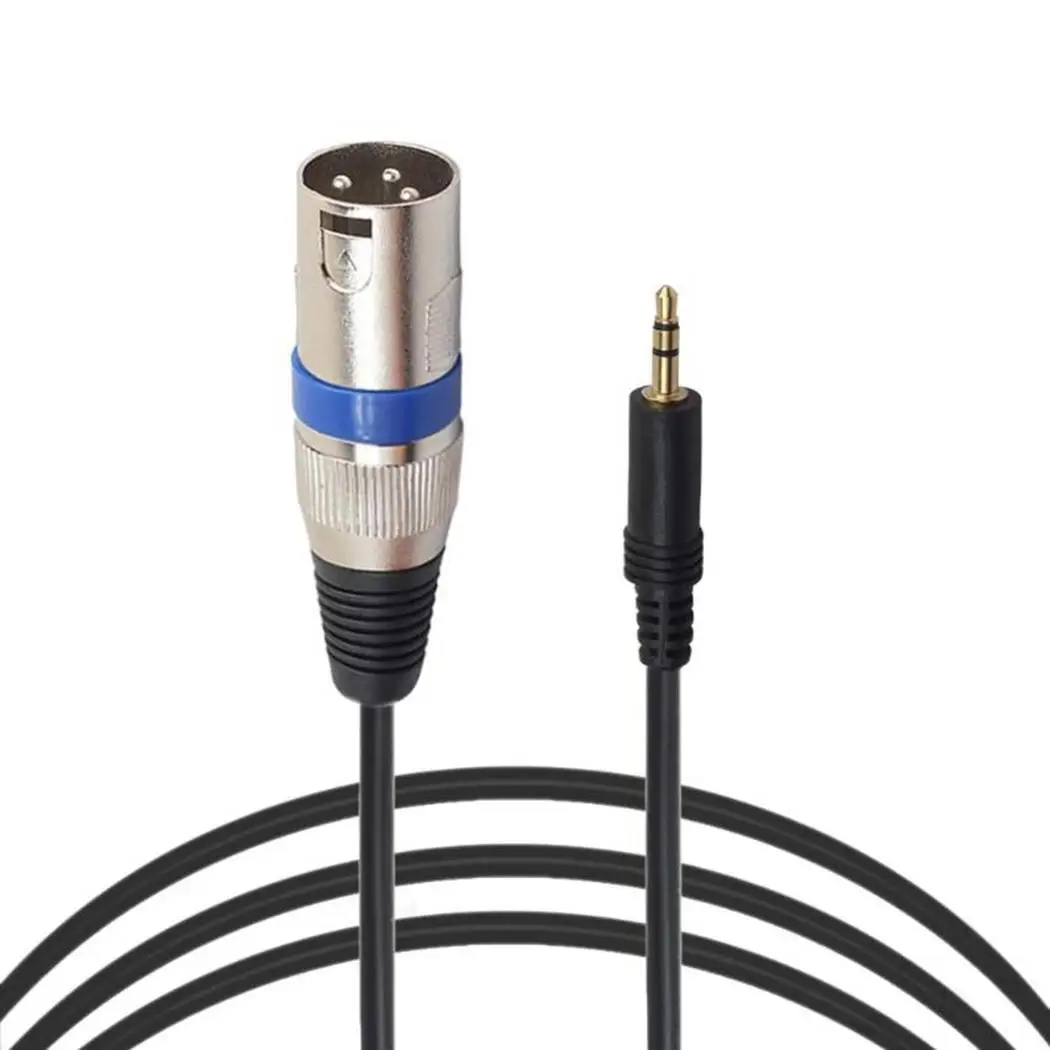 3 5 мм стерео Pin XLR аудио стильный дизайн с отличительным видом. Черный Штекерный