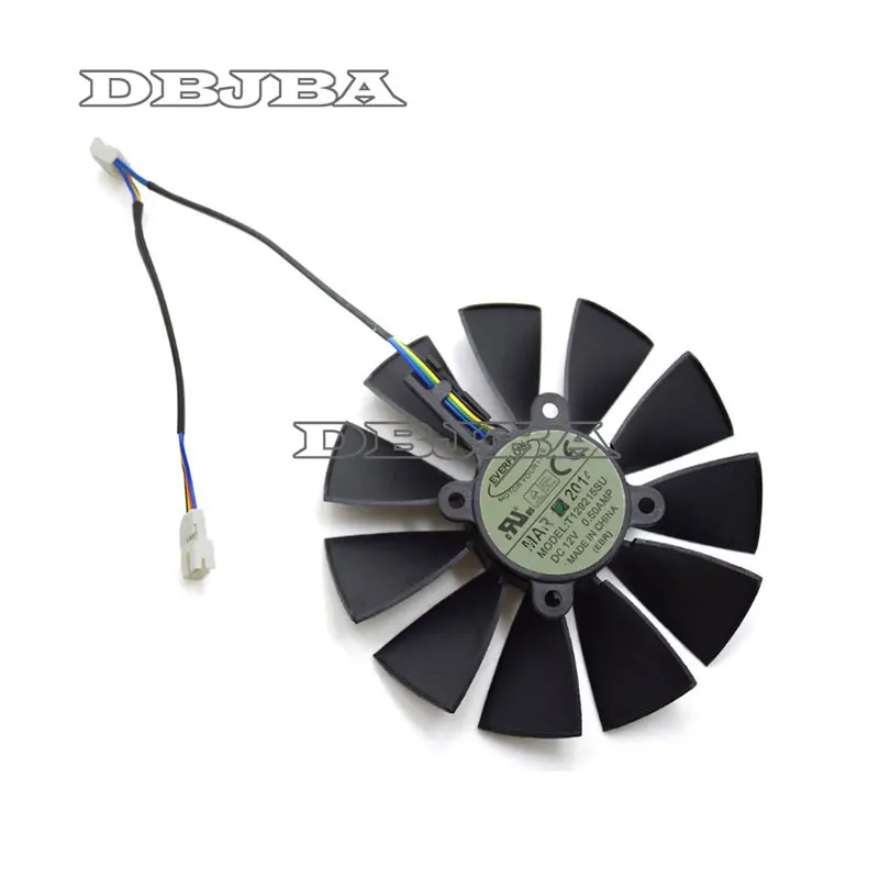 Вентилятор для видеокарты ASUS GTX780 780TI R9280 290 280X 290X 95 мм 4 контакта 5