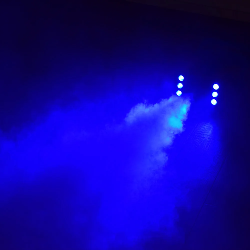 900 Вт 6 шт. светодиодов RGB 3в1 дымовая противотуманная машина беспроводной пульт