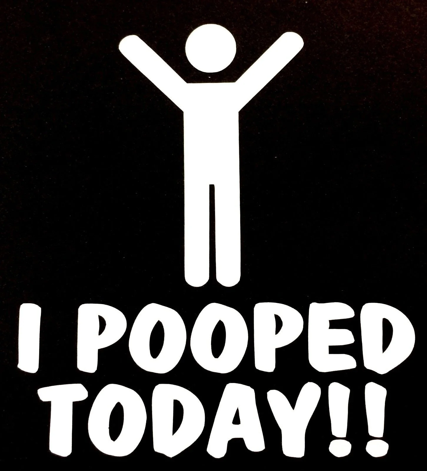 I Pooped Today Decal Sticker Funny 13x13cm | Игрушки и хобби