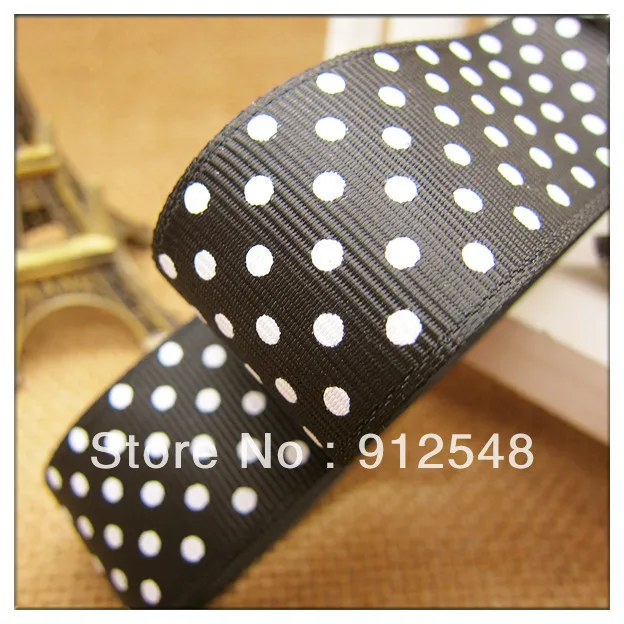 Черная корсажная лента для упаковки подарков поделок 1 дюйм (25 мм) белая тканевая