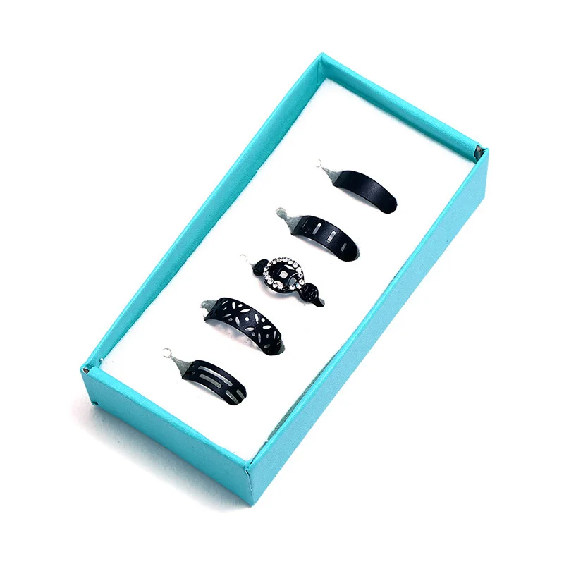 2019 Fashion 5 Pice Accessories Hatch Concise Black Restore Ancient Ways Combine Gold Men Ring Suit For Women Jewelry Hot | Украшения и