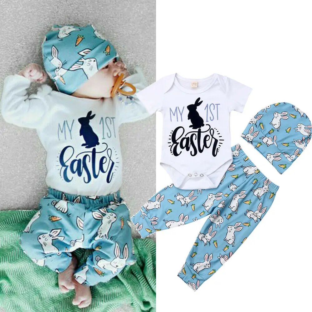 My 1st/Пасхальные комплекты одежды для новорожденных мальчиков и девочек милые