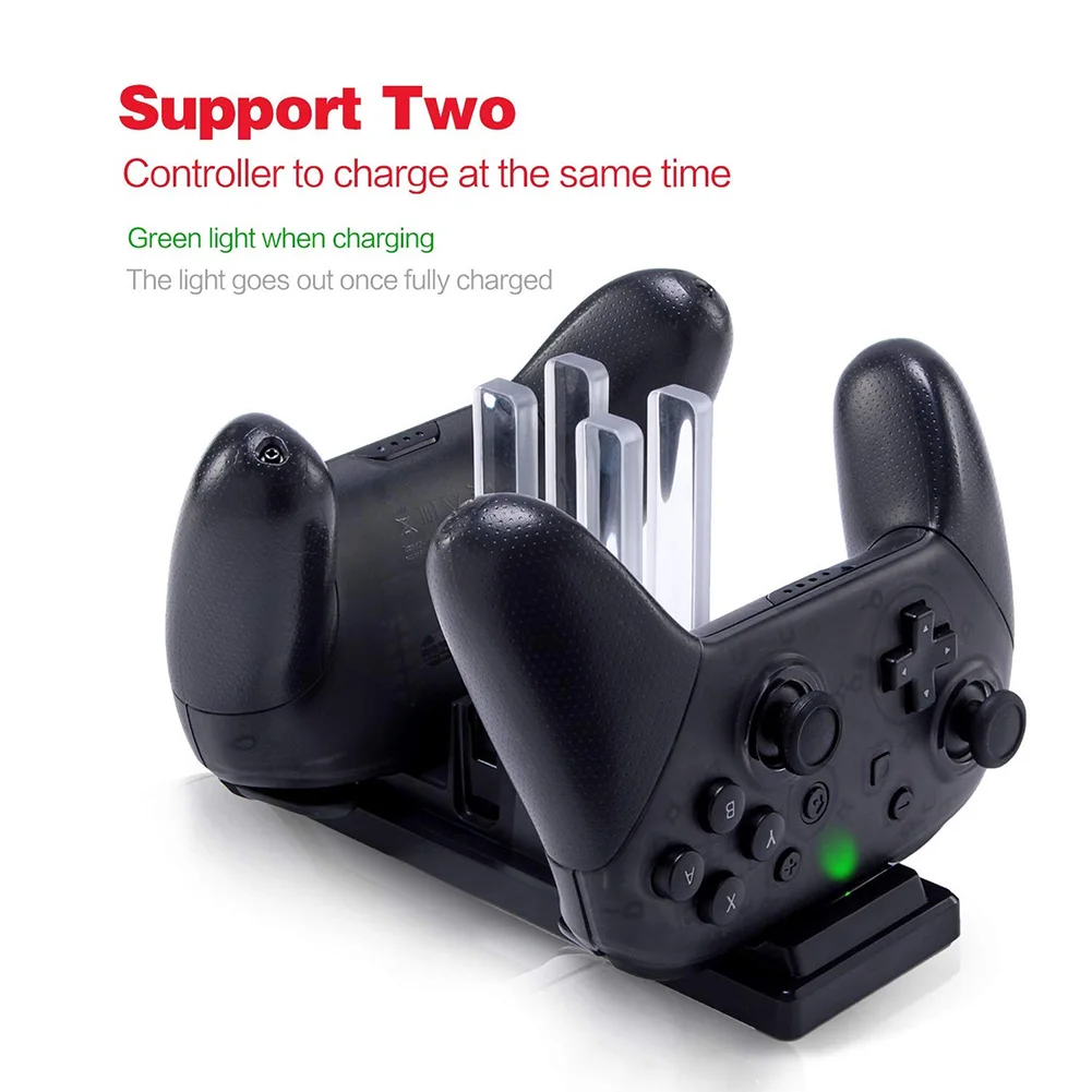6 в 1 Joy-Con Pro контроллер Зарядное устройство станция зарядное с Светодиодный