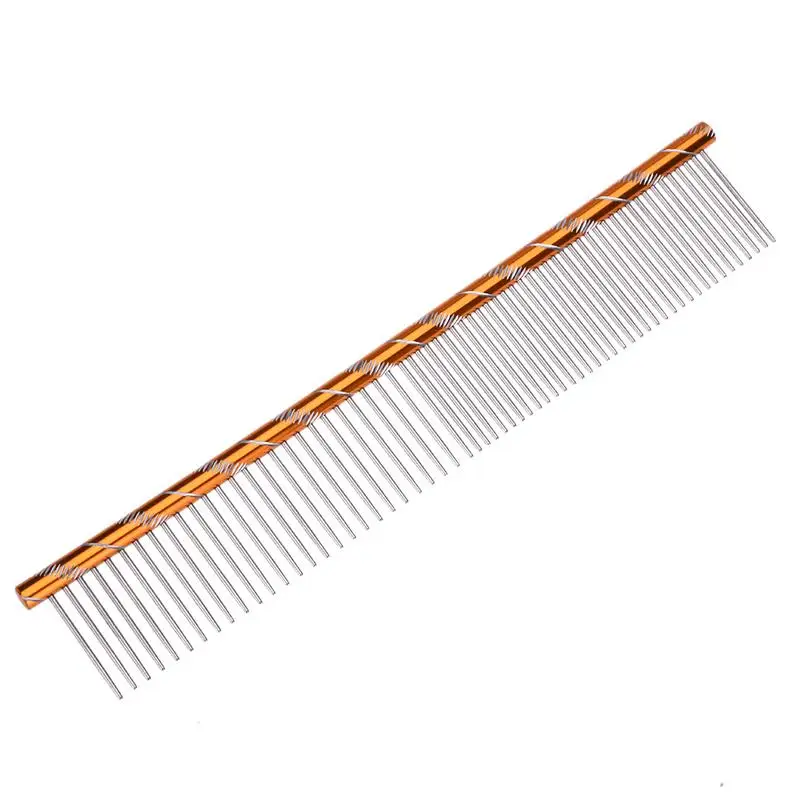 

Hot Sales High Quality Comb Long Hair Shedding Grooming Flea Comb Pet Puppy Dog Cat Stainless Steel Comb sturdy