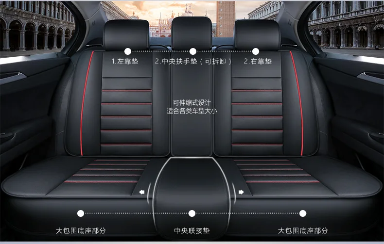 Полный набор автомобильных чехлов для hyundai Kona 2018 дышащие удобные чехлы на сиденья