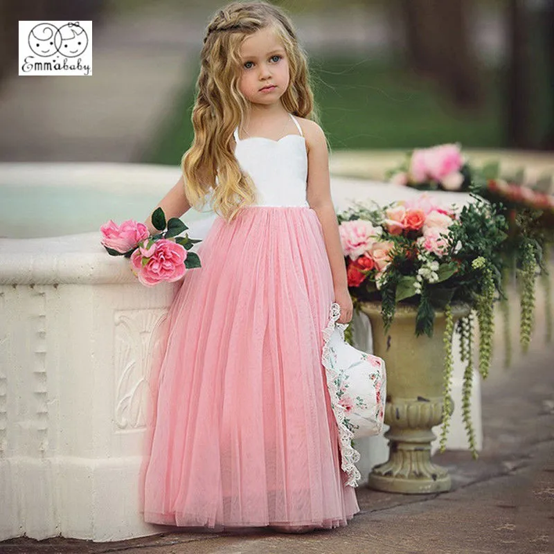2019 Emmababy Cute 2-7Y Baby Girl Dress Princess Wedding Party Prom Birthday Tutu Dresses | Детская одежда и обувь