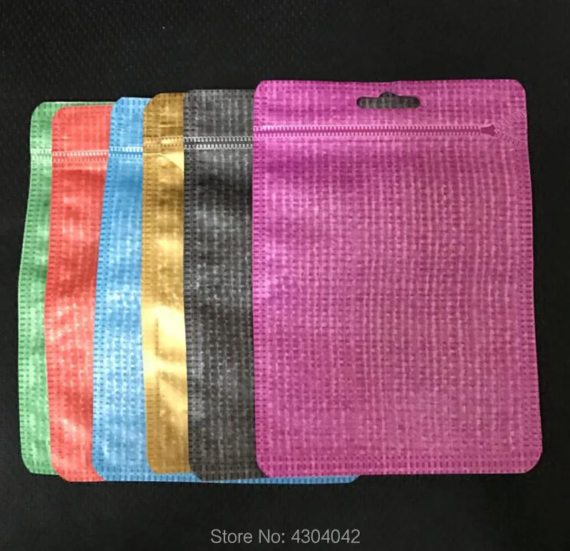 1000pcs colorful Gold Blue Zipper Retail Packaging Bags Pouch for iphone 8 7 6s Cable Earpod For Samsung Headphone home adapter | Мобильные