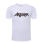 Мужская футболка с коротким рукавом и круглым вырезом ANTHRAX Rock Band