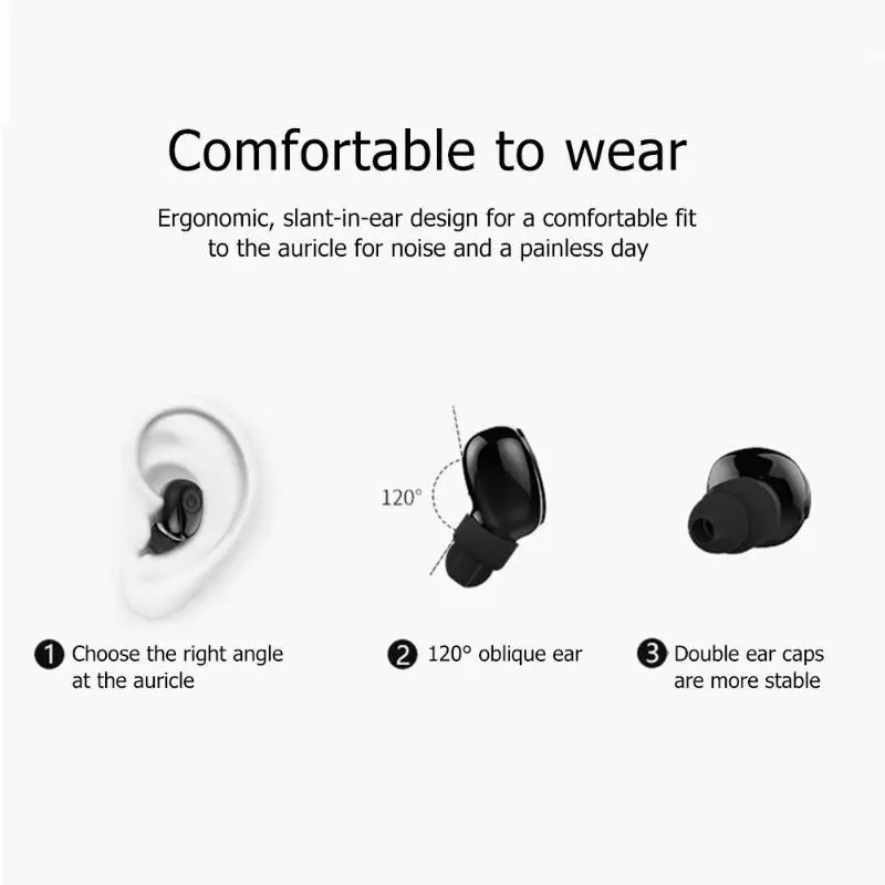 ALLOYSEED X8 беспроводные Bluetooth наушники мини стерео музыкальные свободные руки