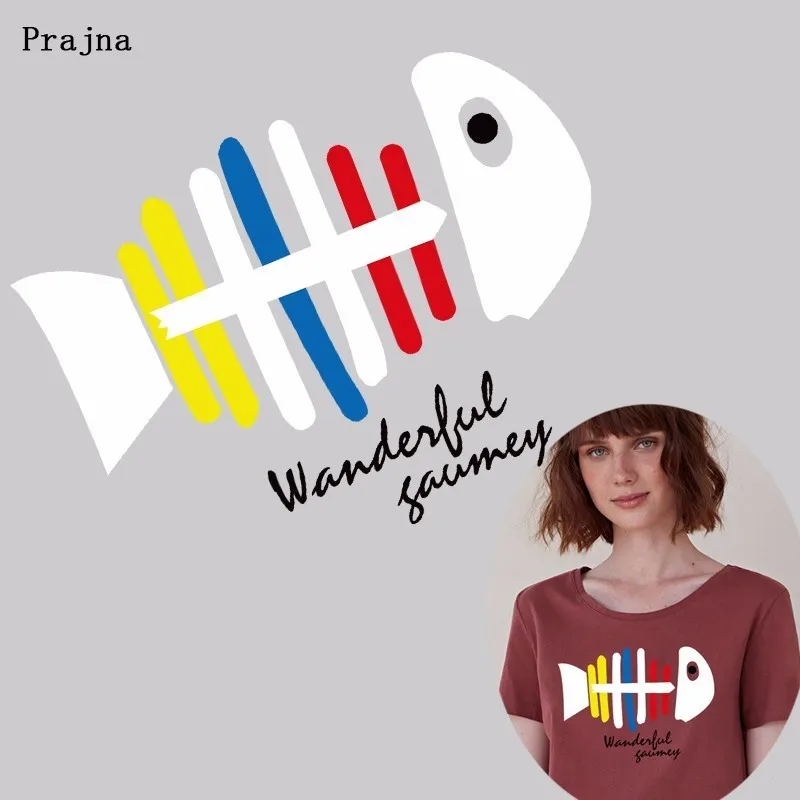 Prajna белый цвет рыбья кость теплопередача чудесный утюжок на рыбу переводная