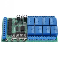 dc 12v 8ch led multifunction digital delay time cycle timing relay switch module top quality 1 2 3 tools