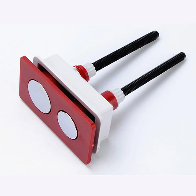 

Прямоугольная красная двойная кнопка для туалета, 85x46 мм бак для слива воды, двойная кнопка, аксессуары для резервуара для воды для унитаза, ...