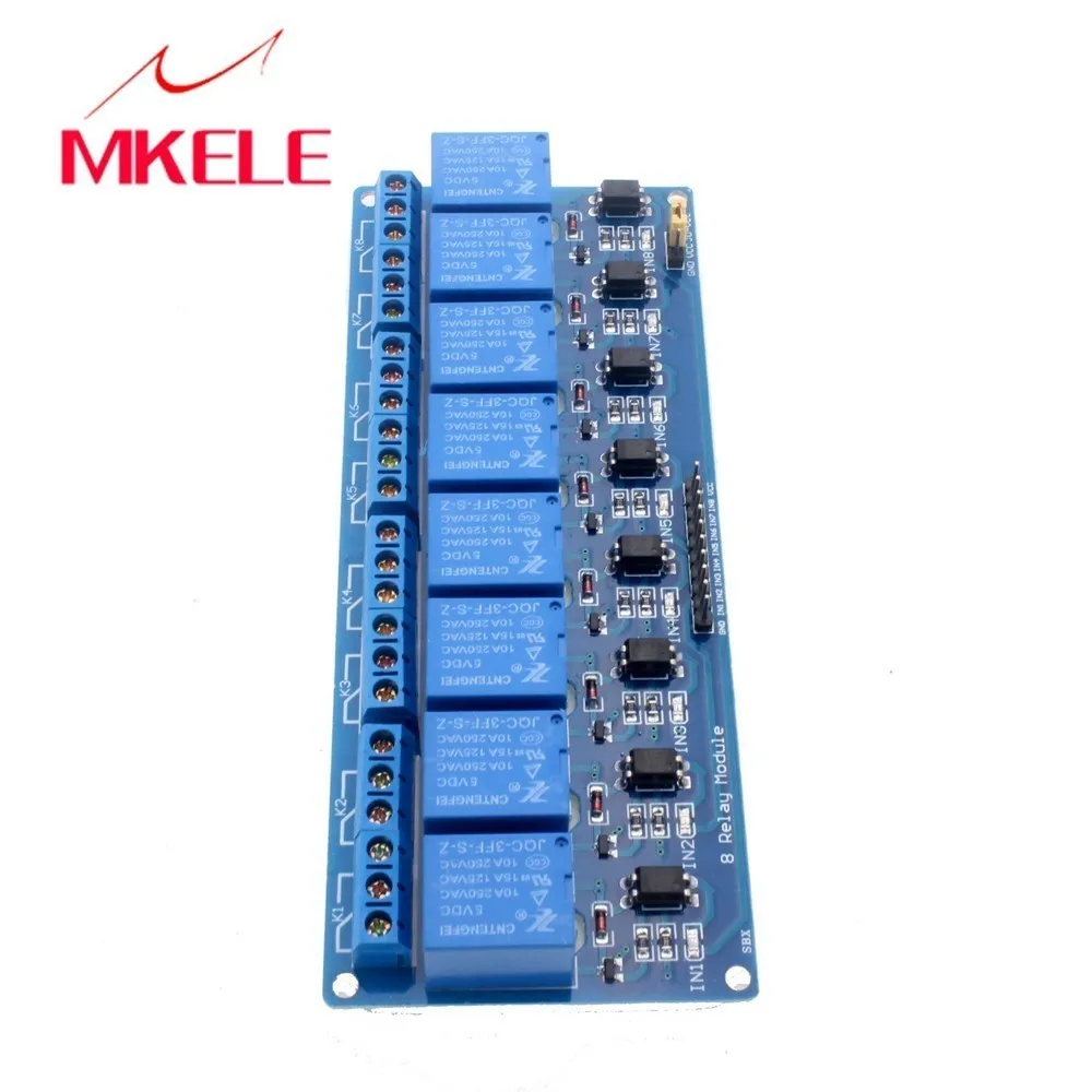 Горячая продажа 5 в электронный модуль реле таймера 8 экран канала для 51 AVR ARM Logic som