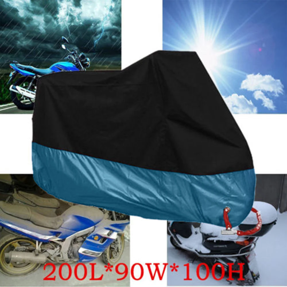 

Universal Blue Motorbike Cover Motorcycle UV Protective Scooter Rain Dust Waterproof Motorcycle Cover Outdoor Protector