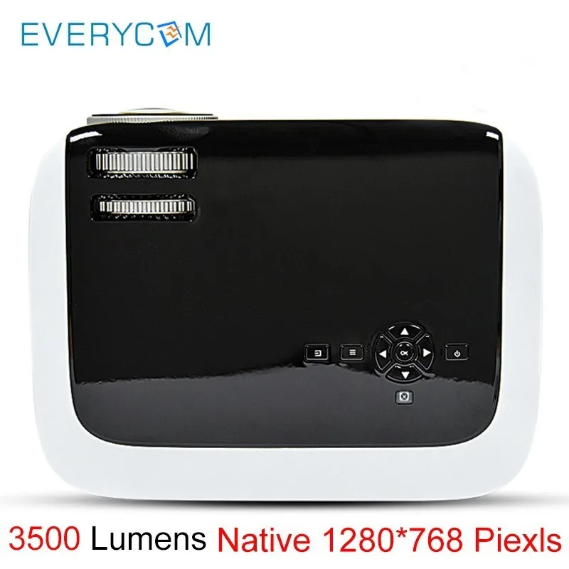 Видеопроектор светодиодный HD 720 p 3500 люмен Everycom BL68 Портативный мультимедиа Projecteur