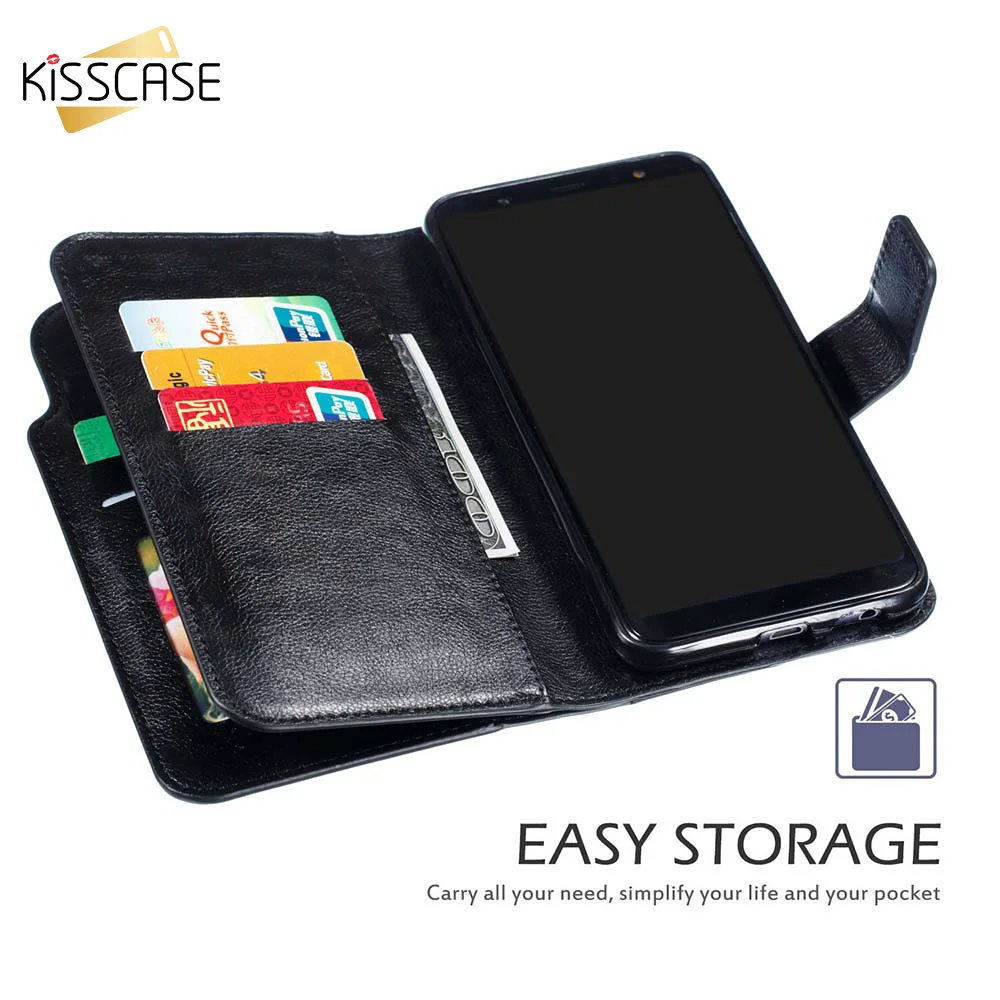 KISSCASE Retro PU Leather Wallet Case For iPhone X XR XS MAX Card Slot Holder Stand Cover 8 7 6 6s Plus 5 5s SE | Мобильные телефоны