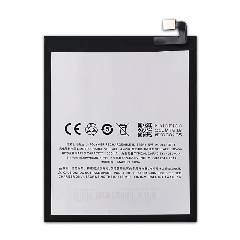 JRZ 3 85 V 4000mAh BT61 батарея для Meizu M3 Note L681H L681 L-версия батареи замены телефона Bateria с