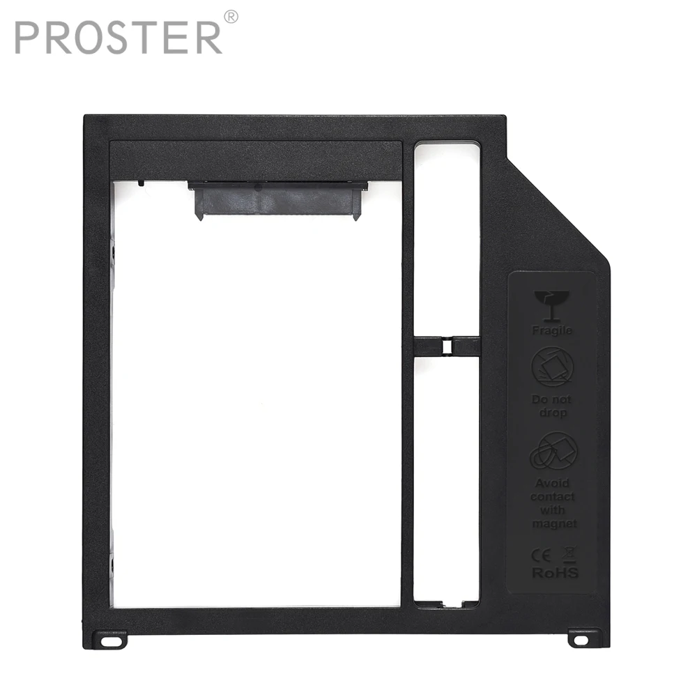 PROSTER Новый Универсальный 9 5 мм 2nd HDD Caddy SATA пластиковый материал для 2 &quotжесткого
