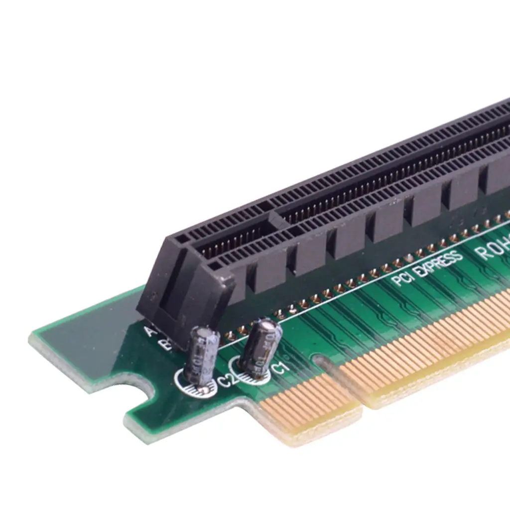 90 ° градусов Pci-E Pci-Express 16X правый угол расширитель протектор переходника карты |