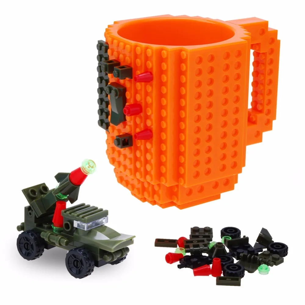 350 мл строить на кирпичной Lego кружка строительные блоки Кофе чай чайная чашка DIY