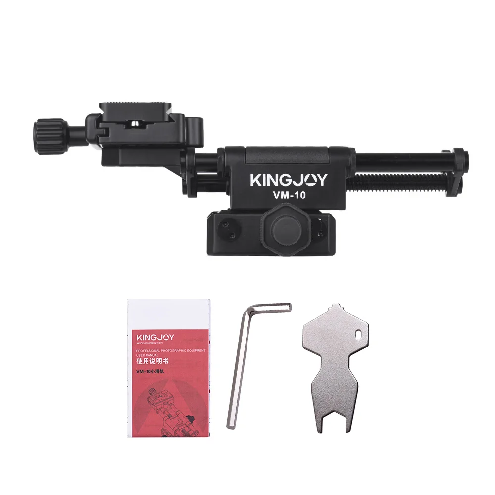 Штатив слайдер KINGJOY с шаровой головкой для съемки крупным планом и быстросъемной