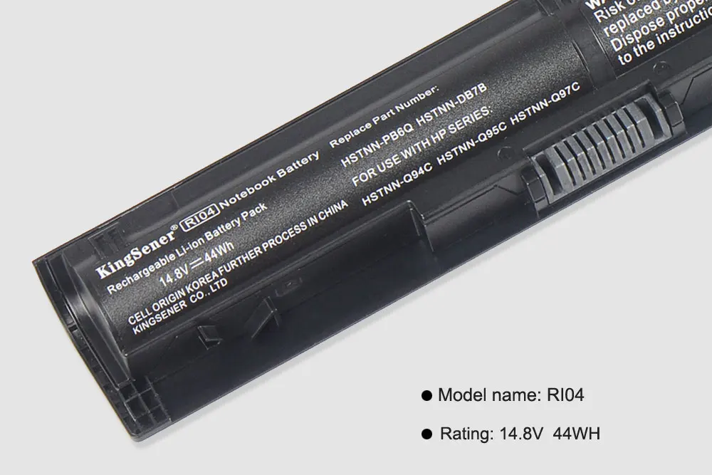 

KingSener Korea Cell New RI04 Battery for HP Probook 450 455 470 G3 G4 for ENVY 15 15-q001tx 805047-851 805294-001 HSTNN-DB7B