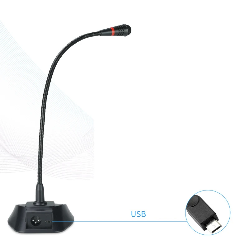 Настольный проводной микрофон с гусиной шеей Esports игровой Usb конденсатор гусиная
