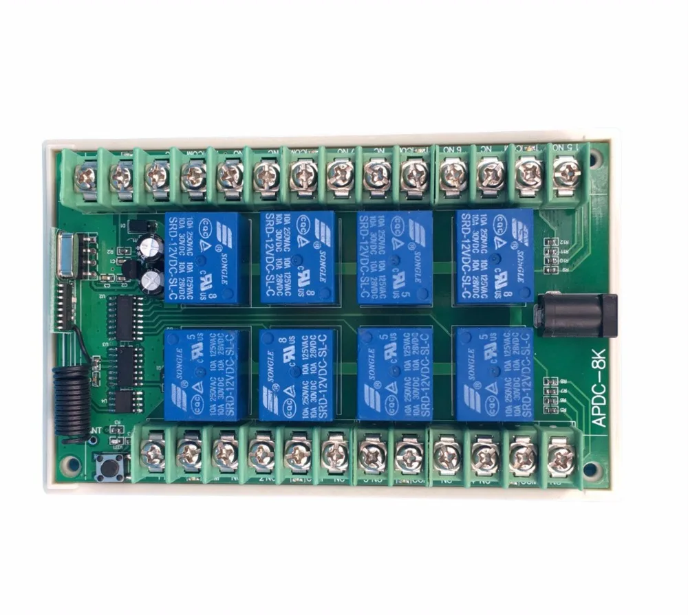 DC 12V 24V 8 CH каналы 8CH RF Беспроводная система дистанционного управления
