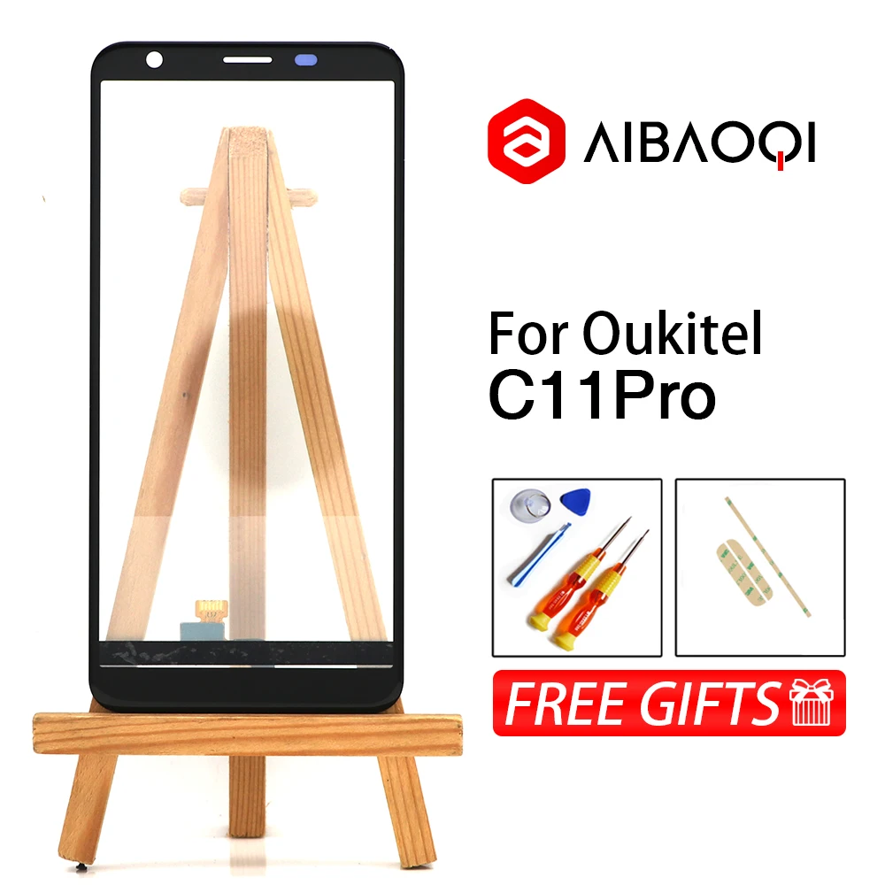 AiBaoQi новый оригинальный 5 дюймовый Oukitel C11Pro Передний сенсорный экран дигитайзер