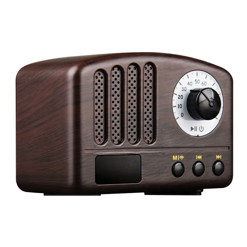 Ретро Bluetooth динамик fm радио микрофон Портативный Handsfree Открытый беспроводной Mp3